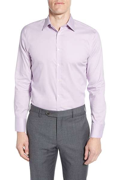Extra Trim Fit Non Iron Solid Dress Shirt