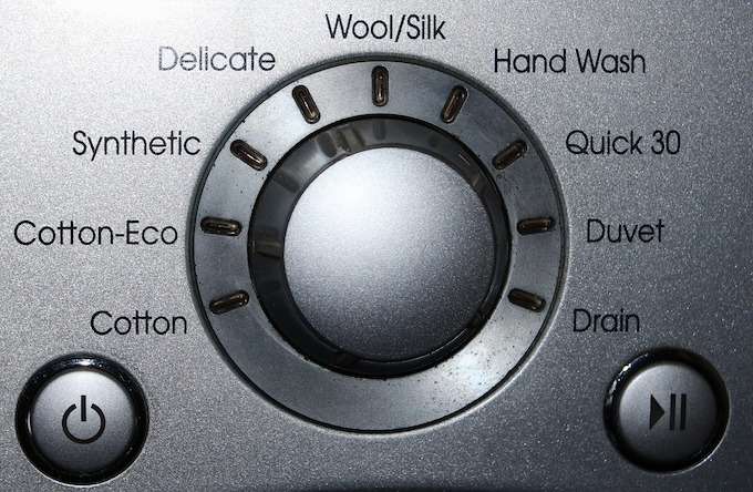 washing machine settings