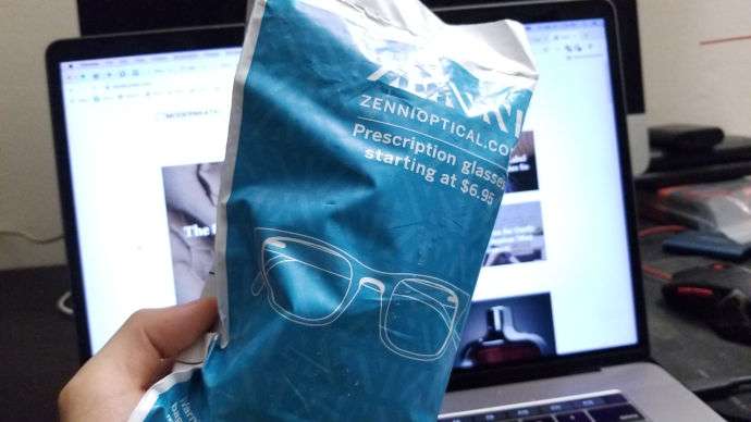 zenni optical review packaging