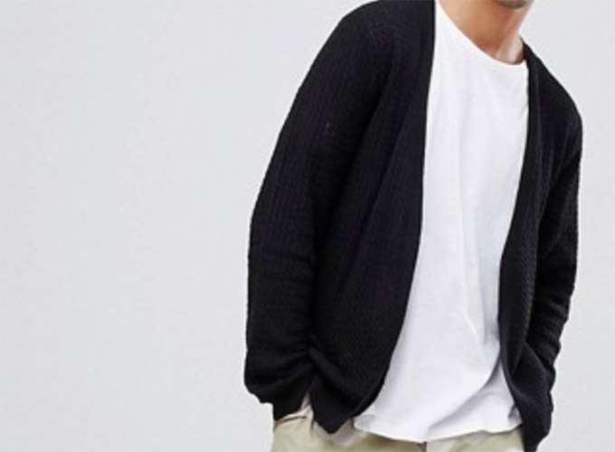 asos lightweight cable cardigan