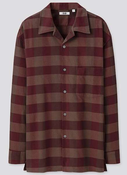 open colar flannel