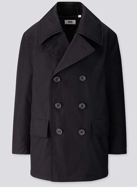 warm padded peacoat