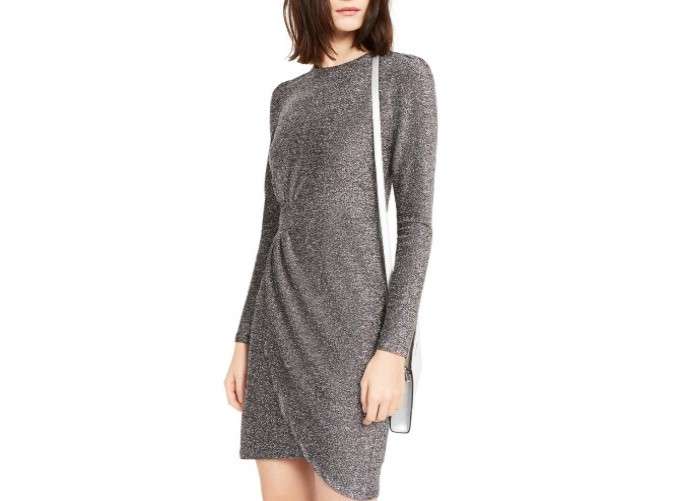 mk wrap sparkle dress