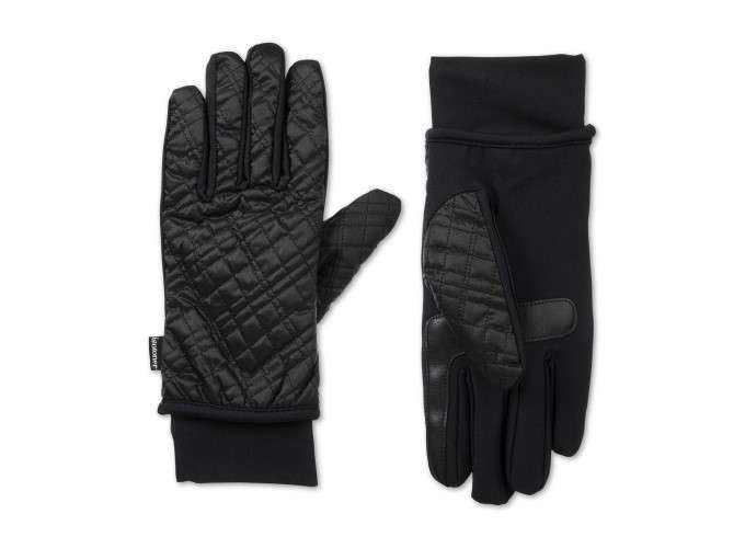 isotoner quilted touchscreen gloves