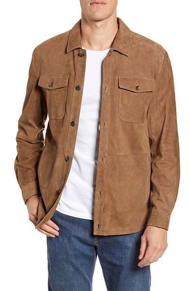 peter millar suede shirt jacket