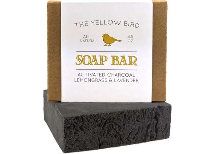 yellow bird charcoal bar soap