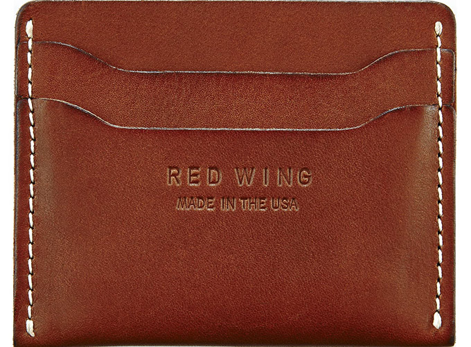 red wing card case