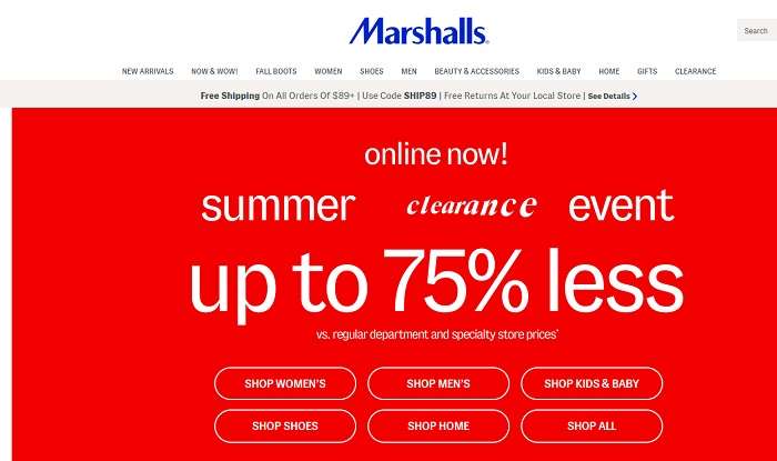 Best Stores For Clearance Clothing Amazon Marshall