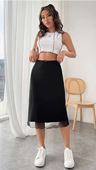 How To Wear A Midi Skirt Crop