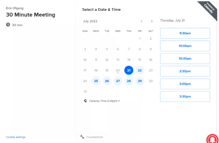 Productivity Tools Calendly