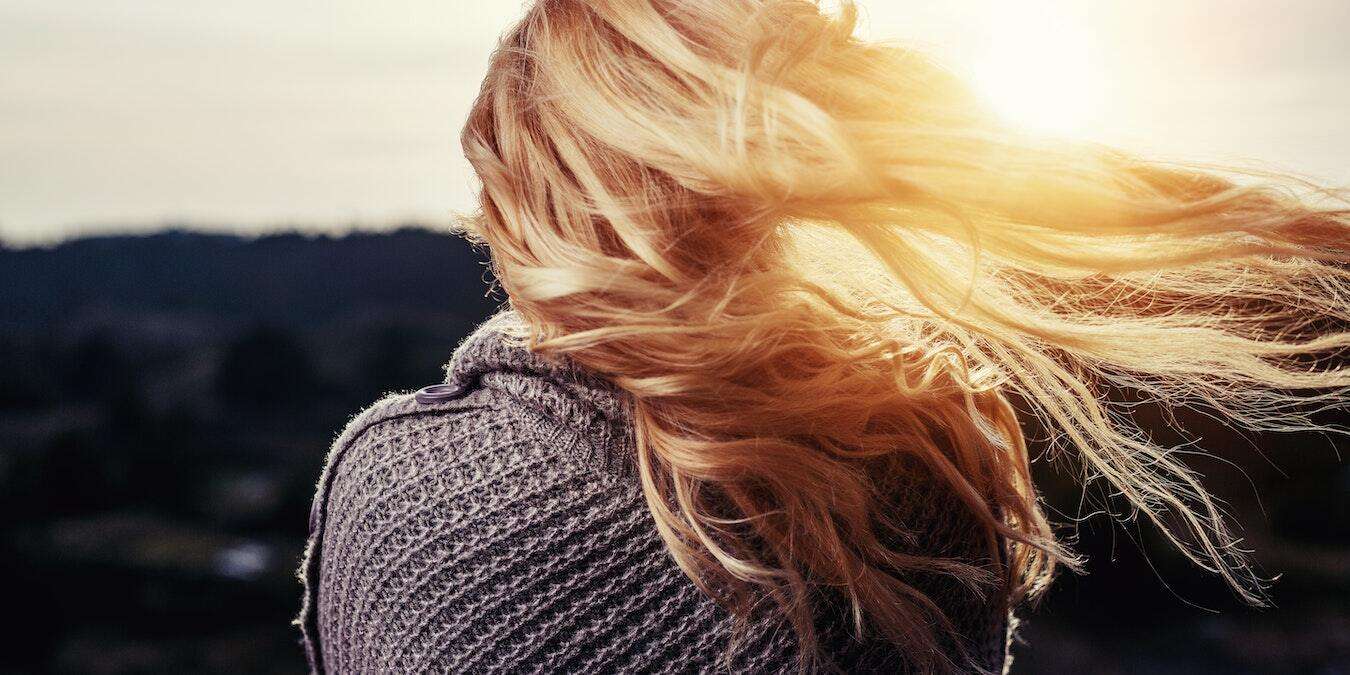 Woman With Great Hair After Using Detanglers