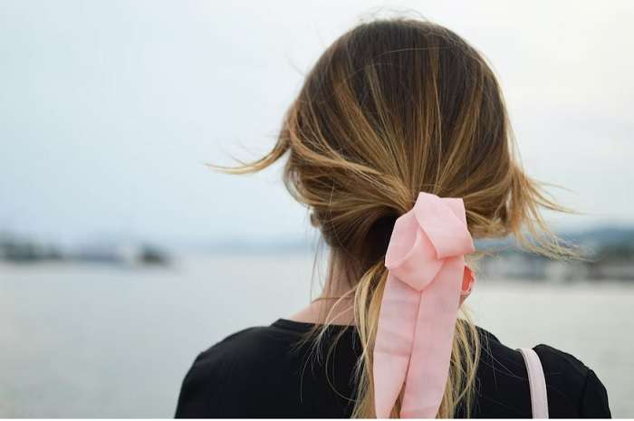 Five Minute Womens Hairstyles Ribbon Ponytail