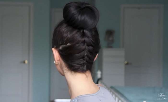 Five Minute Womens Hairstyles Upside Down Braid