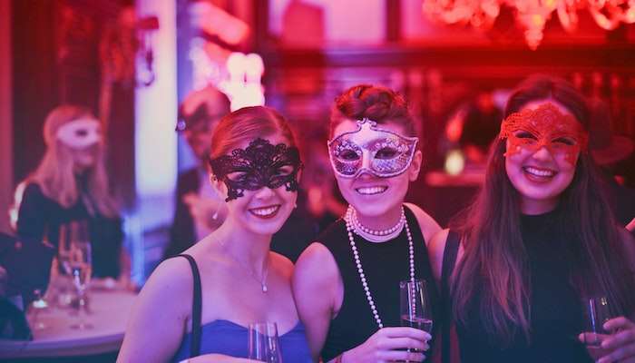 Bachelorette Party With A Masquerade Theme