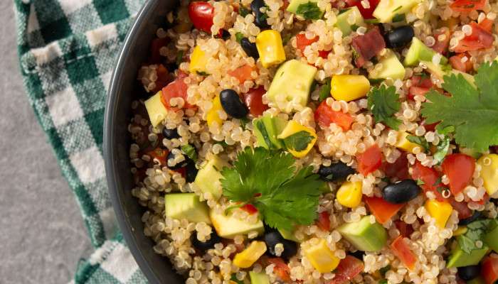 Quinoa Lunch Idea in a Salad