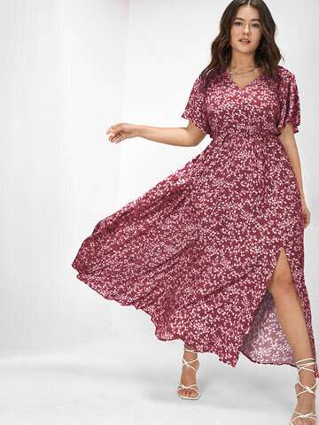 Summer Bloomchic Raspberry Dress 5 1