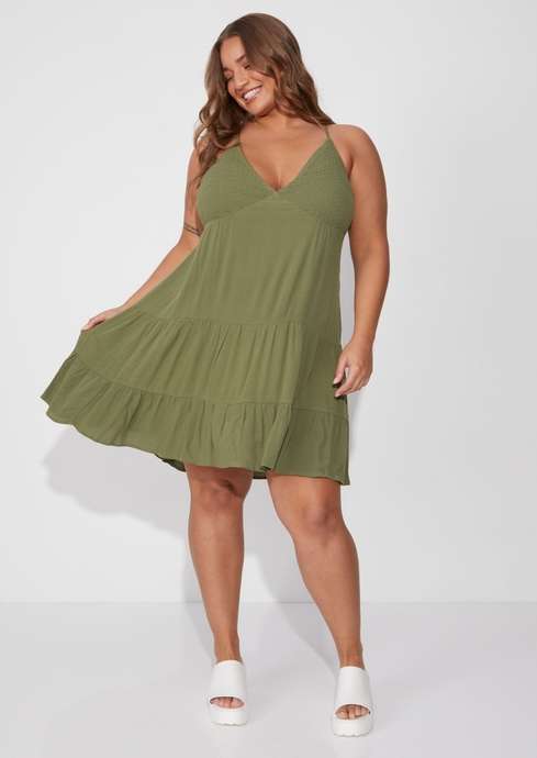 Summer Rue Green Smock