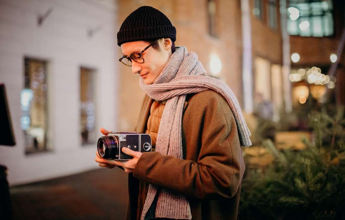 Manly Scarf Camera